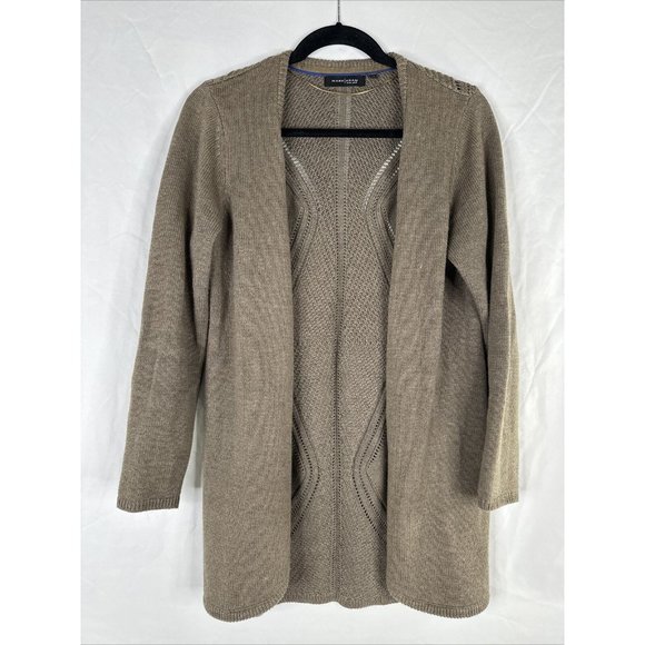Mark Adam New York Cardigan Sweater Womens Size 42 Brown Long Sleeve Knit - Picture 1 of 16
